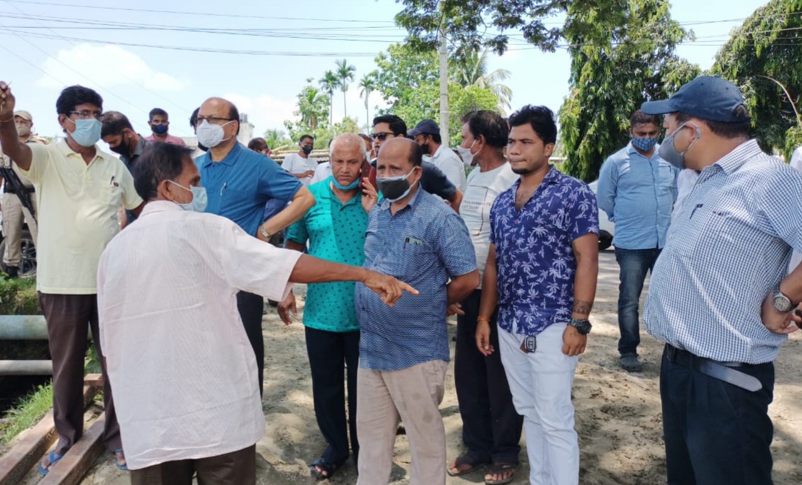 MLA Ramendra Narayan Kalita visited flood affected area