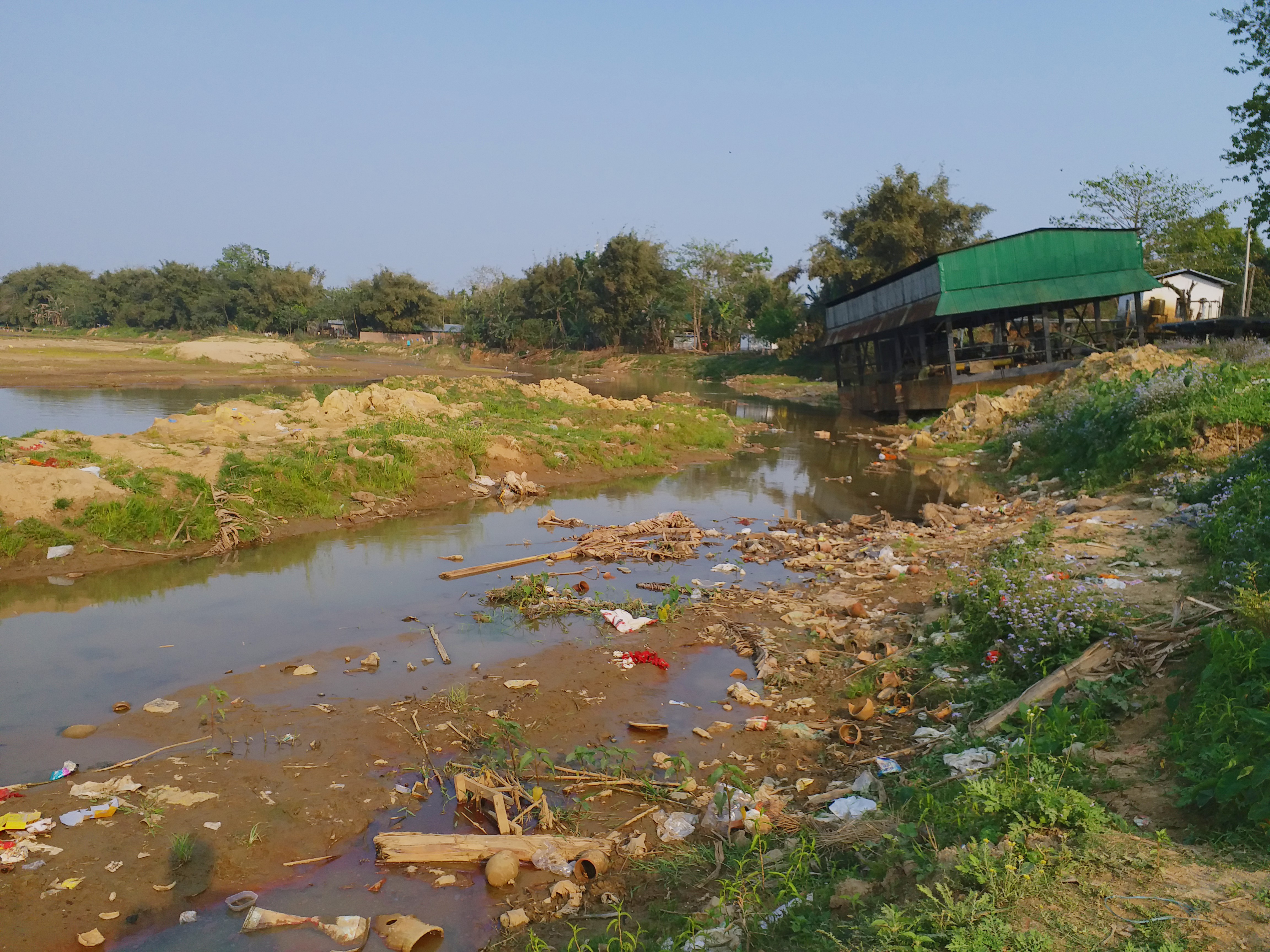 Story of Bhogdoi river pollution Jorhat Assam etv bharat news