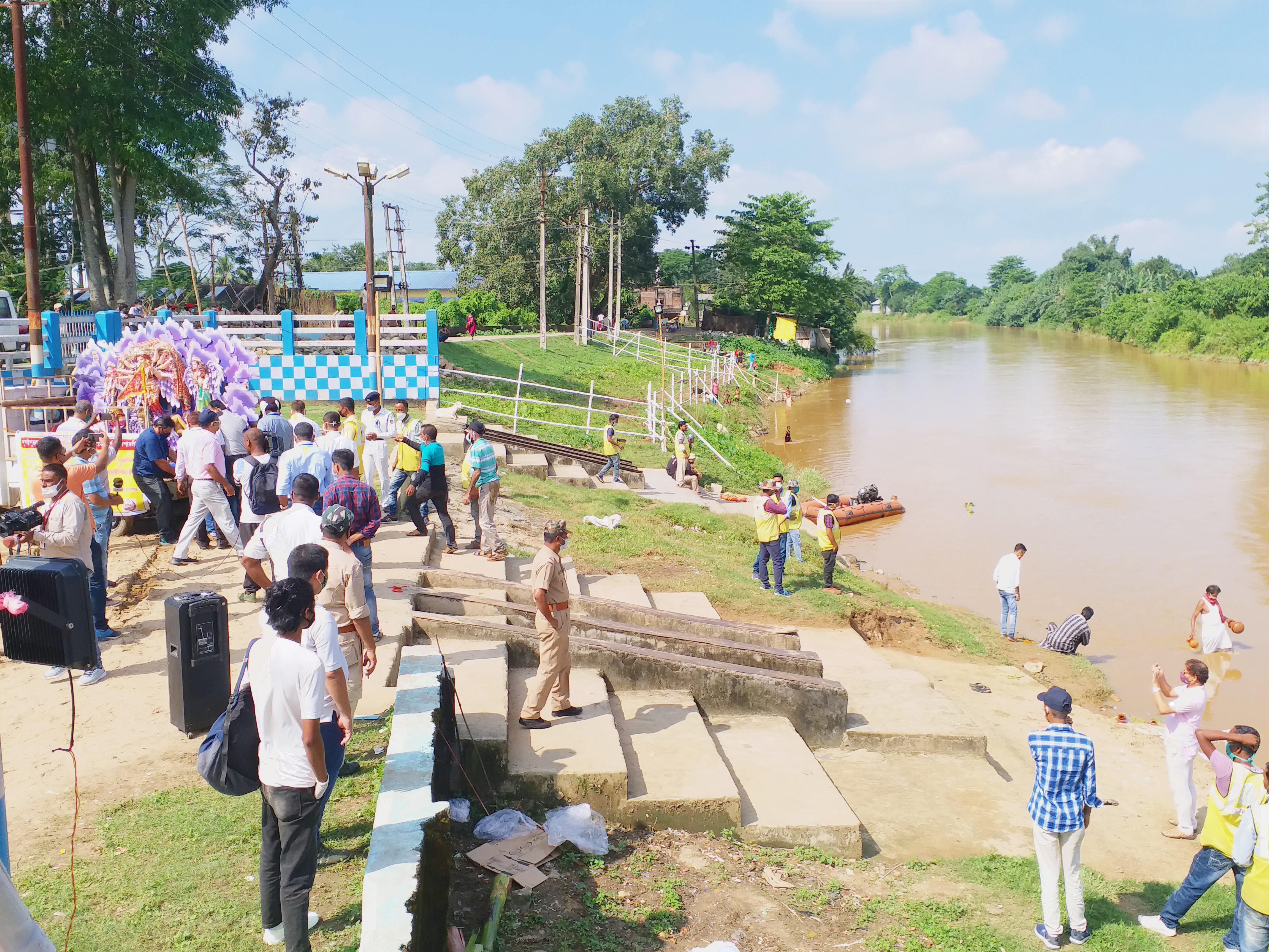 Dashami Puja celebrate with covid protocol in Jorhat