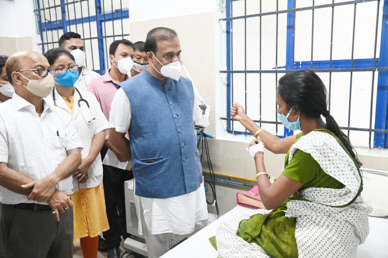 cm himanta biswa sharma visit at jmch