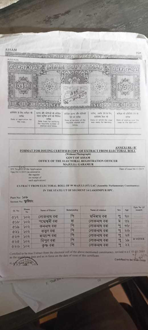 bipul bora tortured by making d voter in majuli