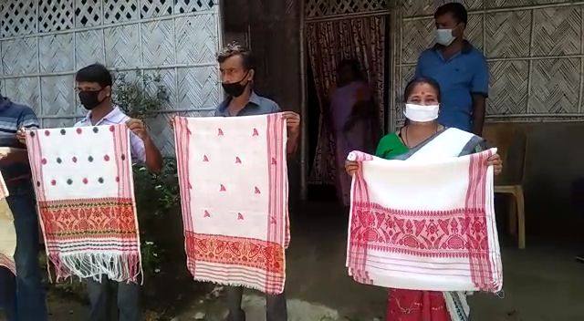 Silent protest by weavers at Hajo of kamrup