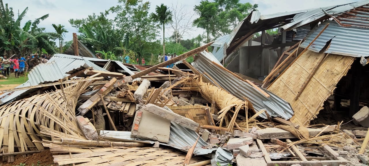 FOREST DEPERTMENT EVICTION DRIVE IN KARIMGANJ