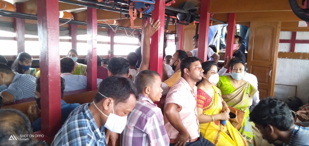 ferry blocked at brahmaputra