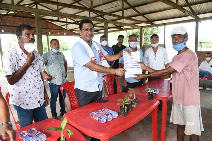 mla roopak sharma busy with people of nagaon constituency