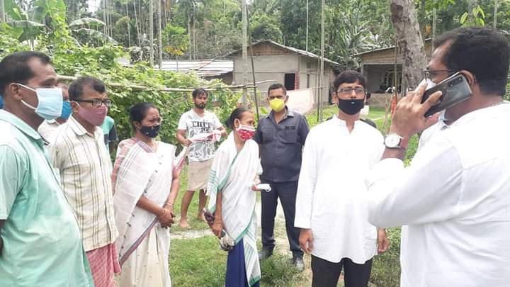 mla roopak sharma busy with people of nagaon constituency