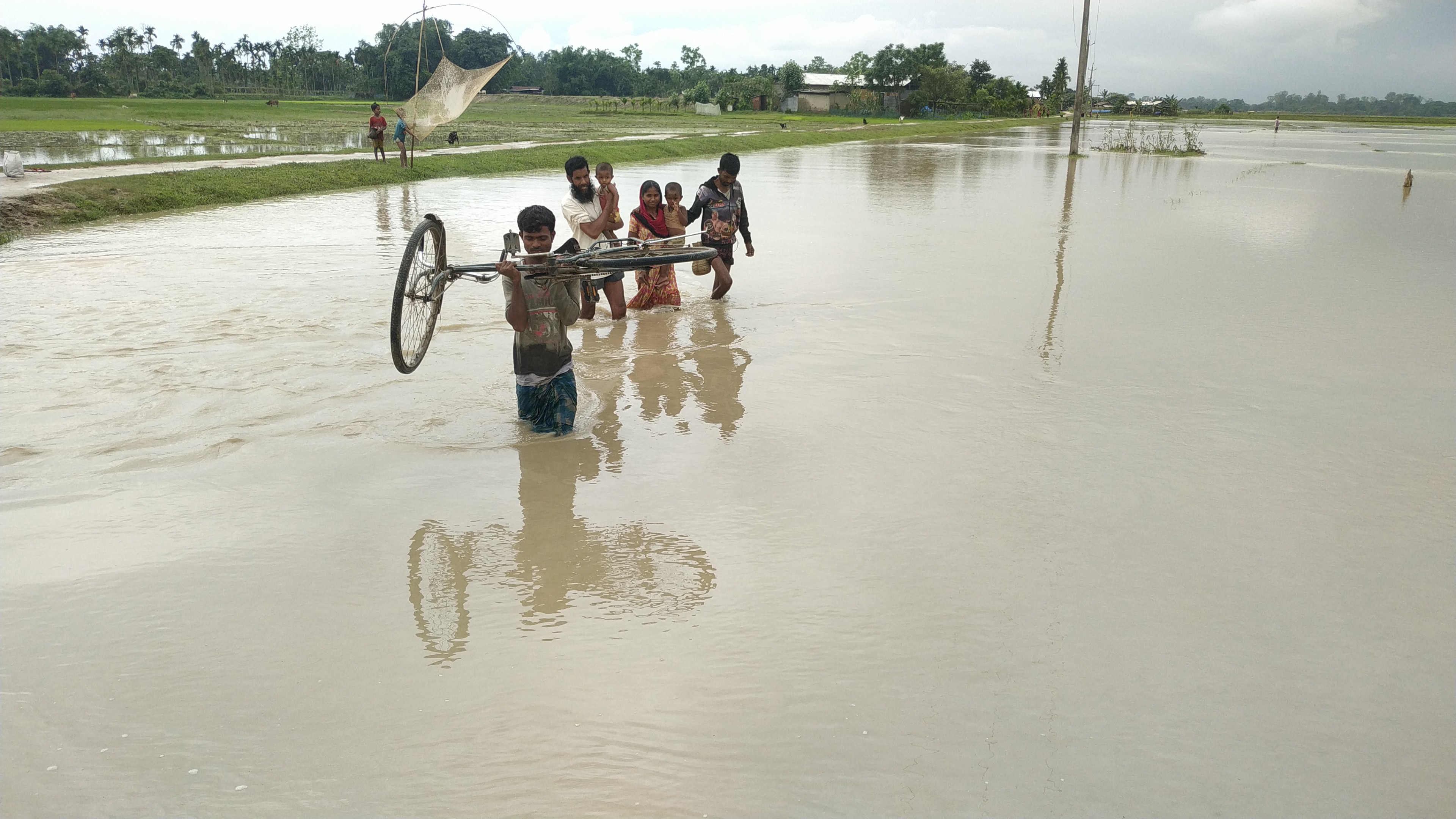 Embankment erosion Gabharu river at Rangapara