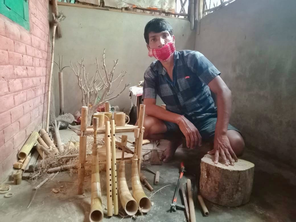 story of a bamboo artist of Sivasagar