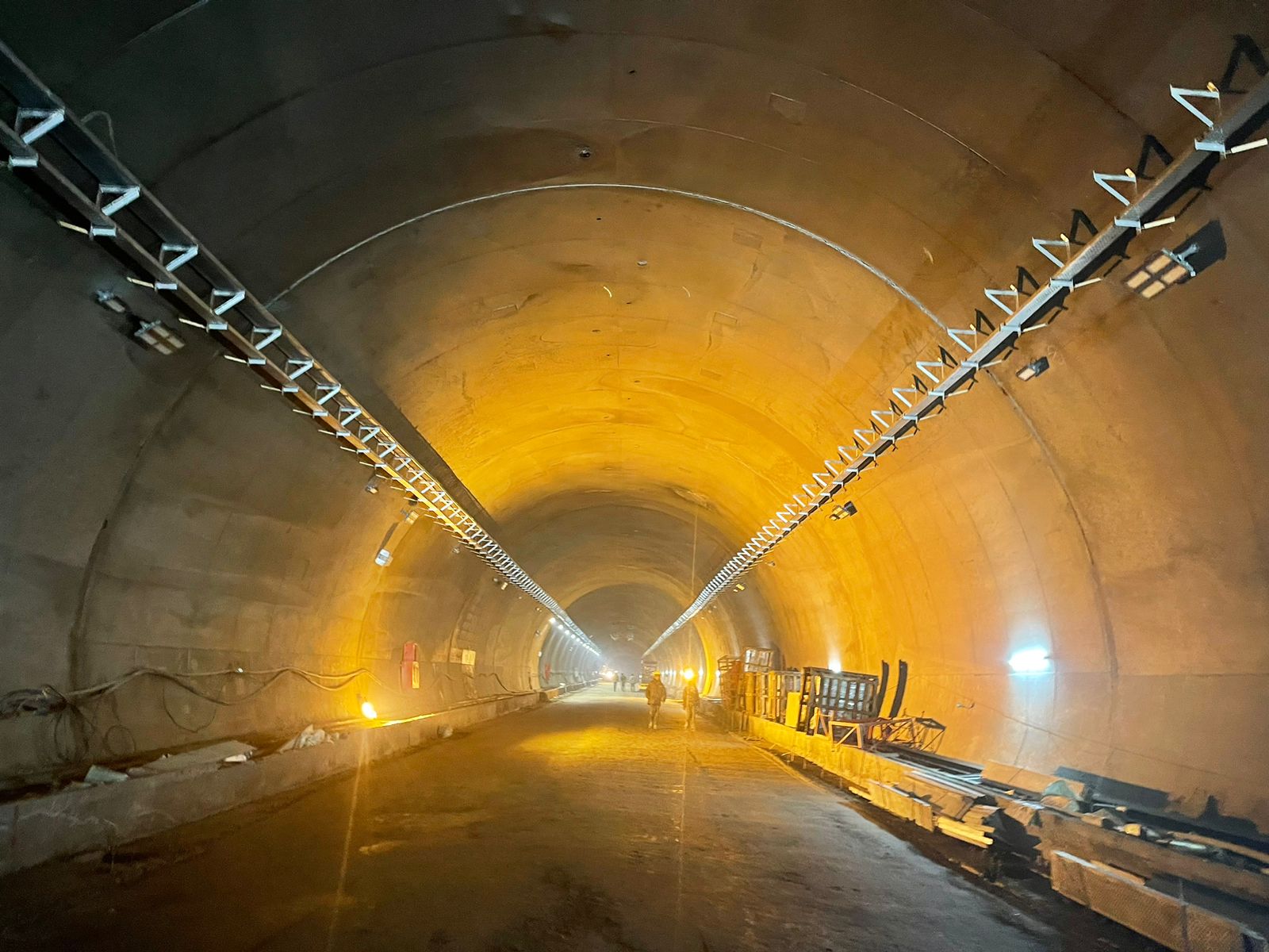 Sela tunnel under construction