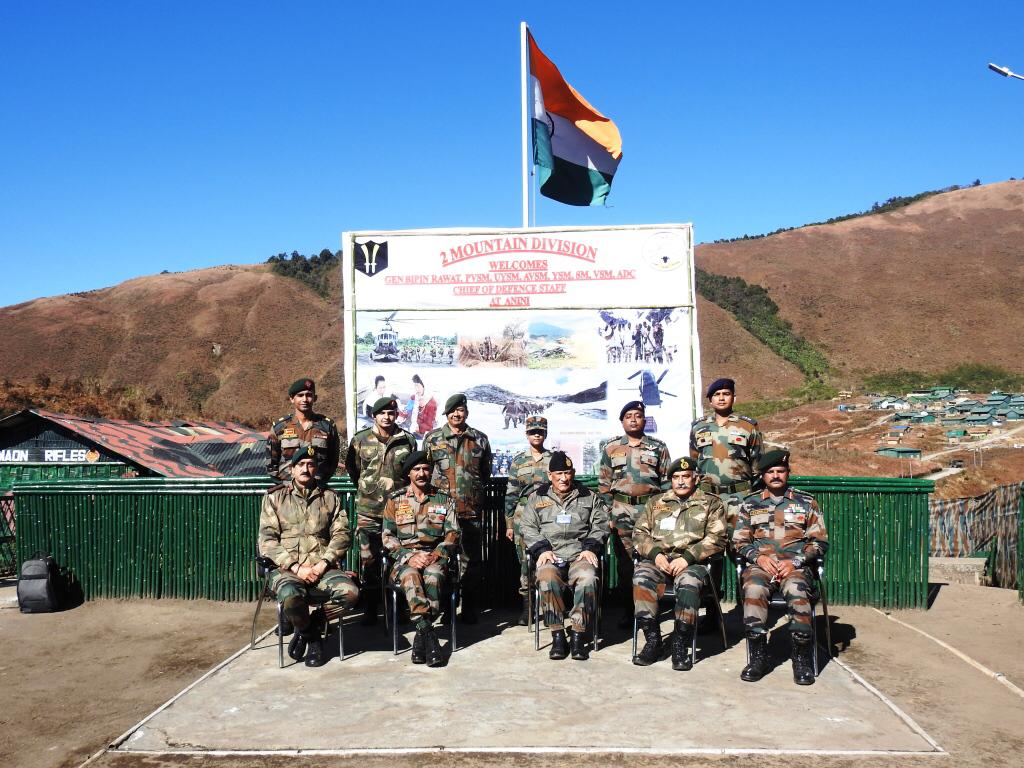 CDS Rawat visits forward areas at Arunachal's Subansiri valley