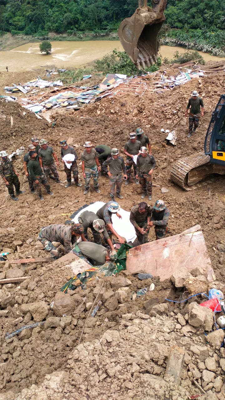Many people missing after a massive landslide hit in Manipur