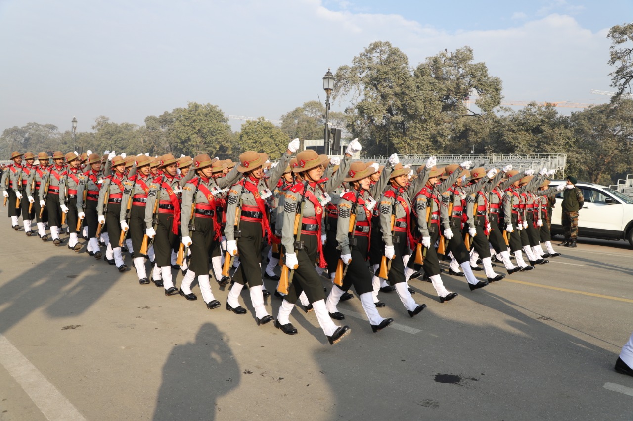 Assam Rifles combined group ready to perform parade