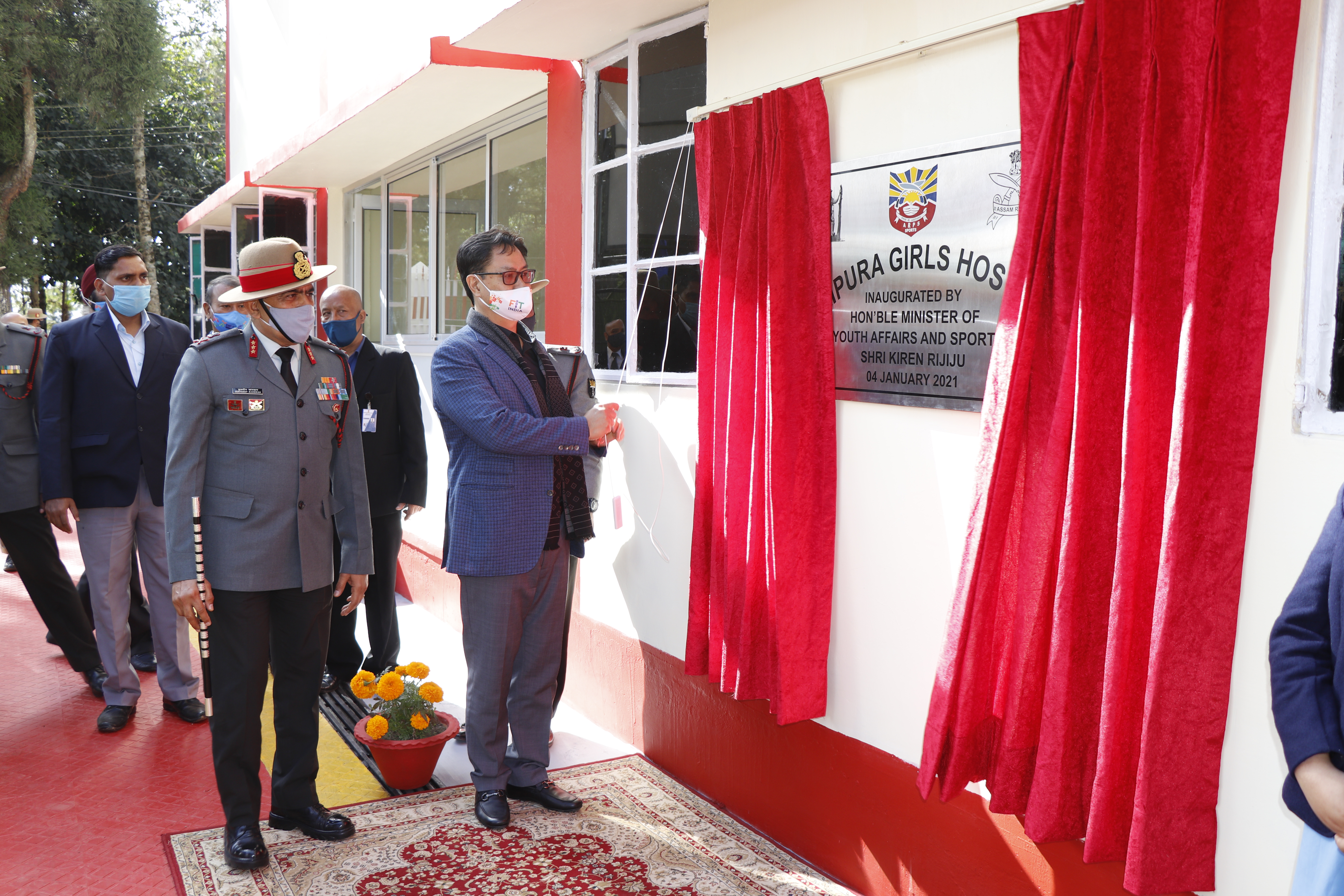 kiren rijiju inaugurates Assam Rifles Public School on monday