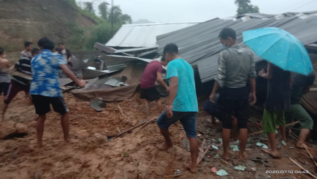 4 buried landslide in Arunachal pradesh