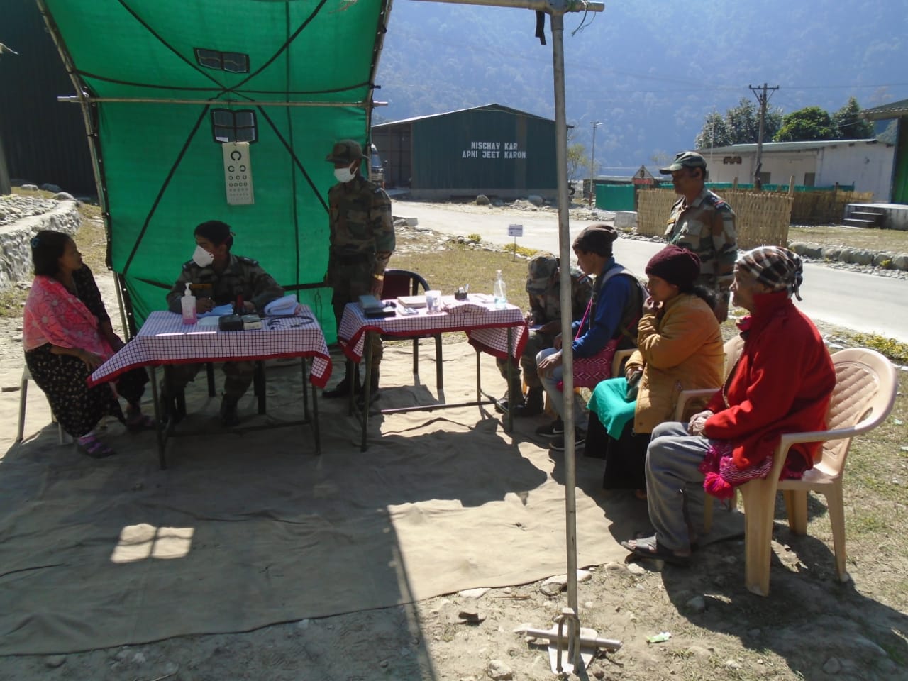 Health Camp Held At Indo-China Border