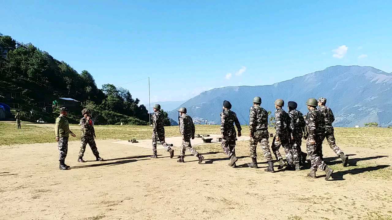 indian security forces are being ready in the INDO CHINA BORDER in zemithan