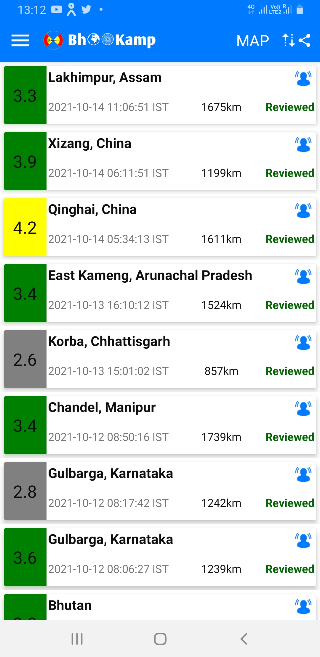 3.3 Magnitude earthquake jolts state