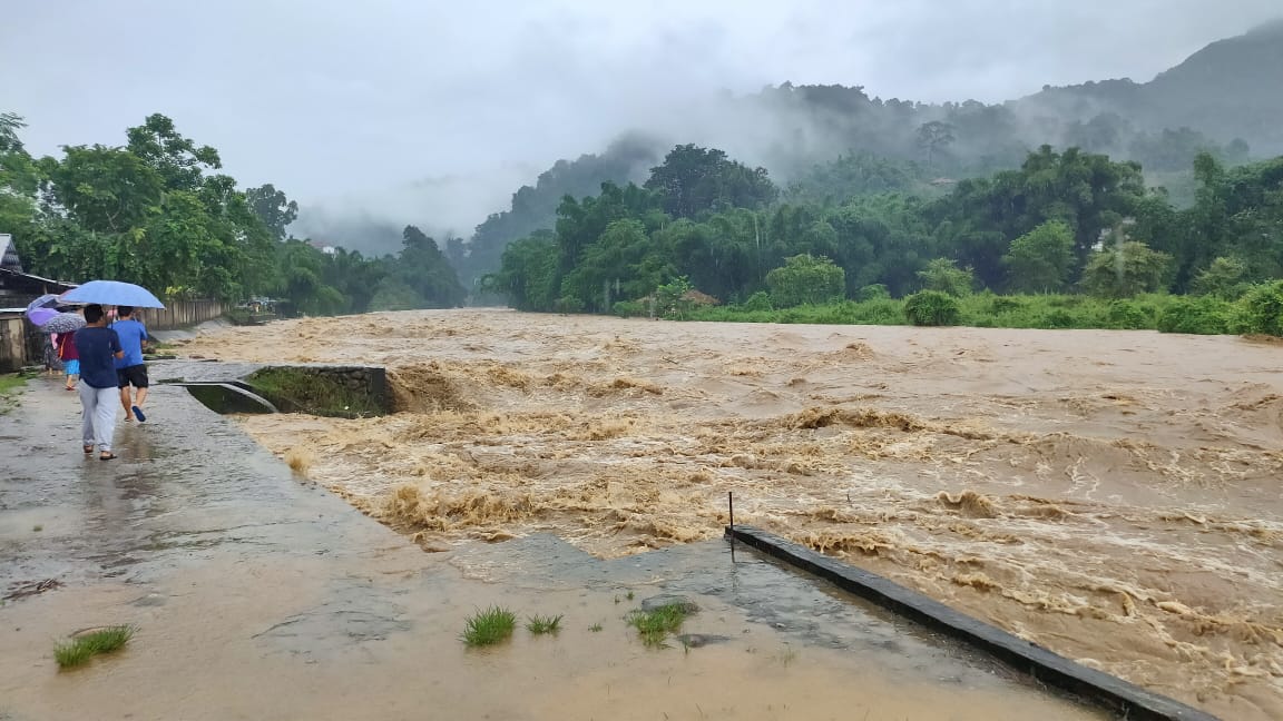 Two death due to Siang river flood