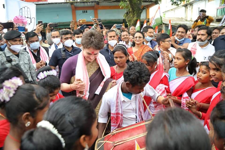 priyanka Gandhi in assam