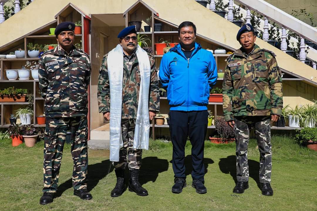 pema khandu meeting with the Armed Border Force