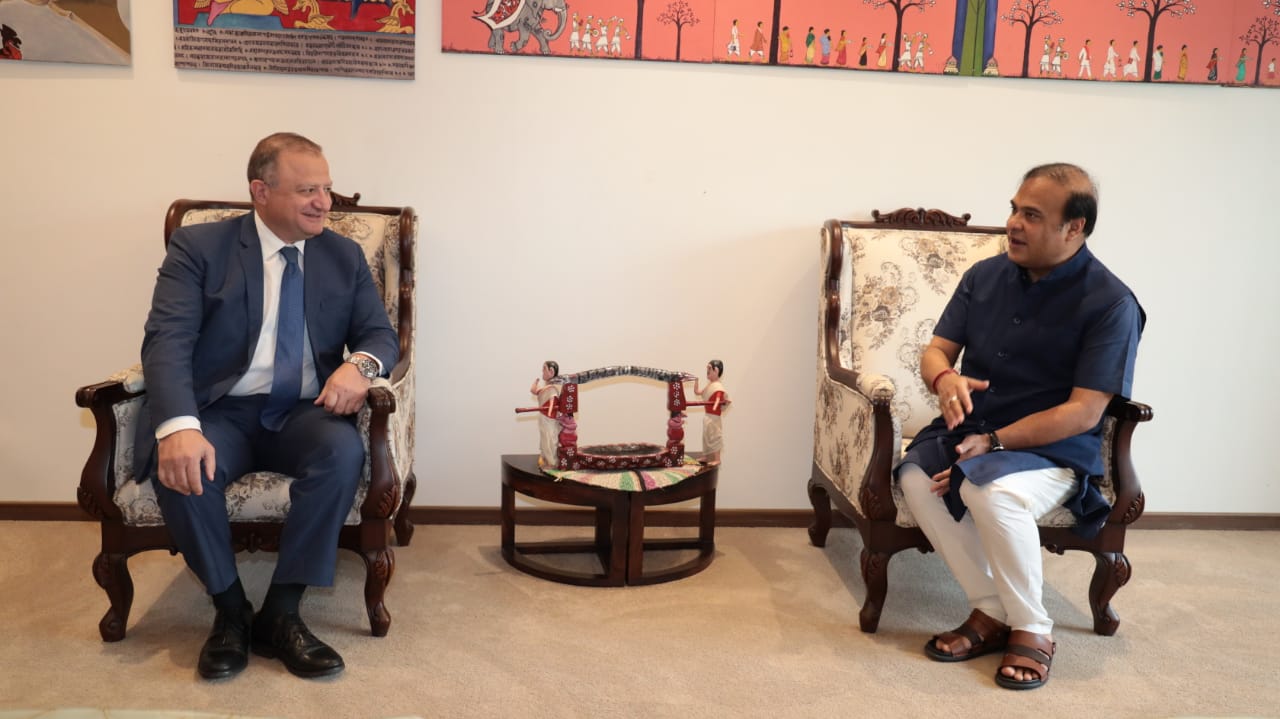Himanta Biswa Sarma meets Georgian Ambassador
