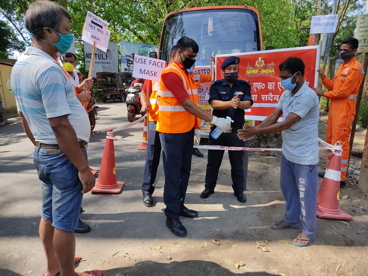 NDRF Covid- 19 awernes at tazpur