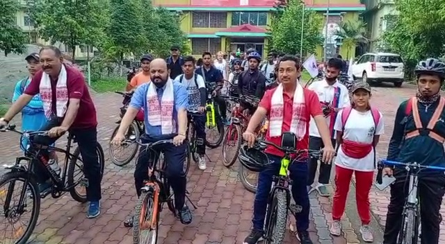 World Cycle Day celebrated by cycle rally from Tezpur College
