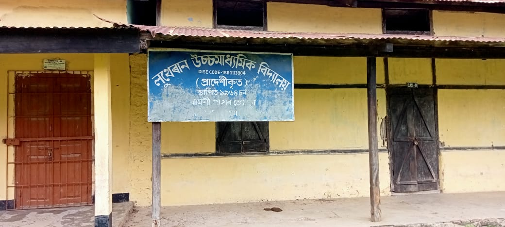 The Lutheran High Secondary School campus is filled with syringes used in vaccination