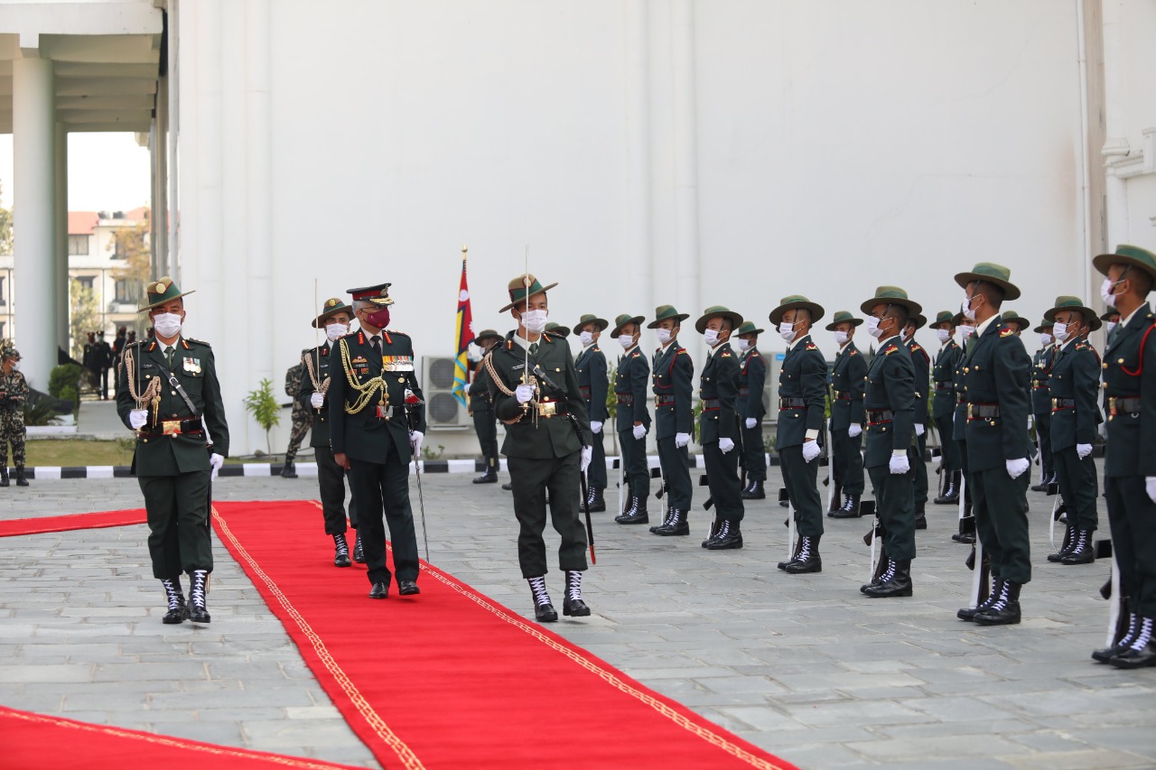 Indian Army Chief warmly welcomed in Nepal