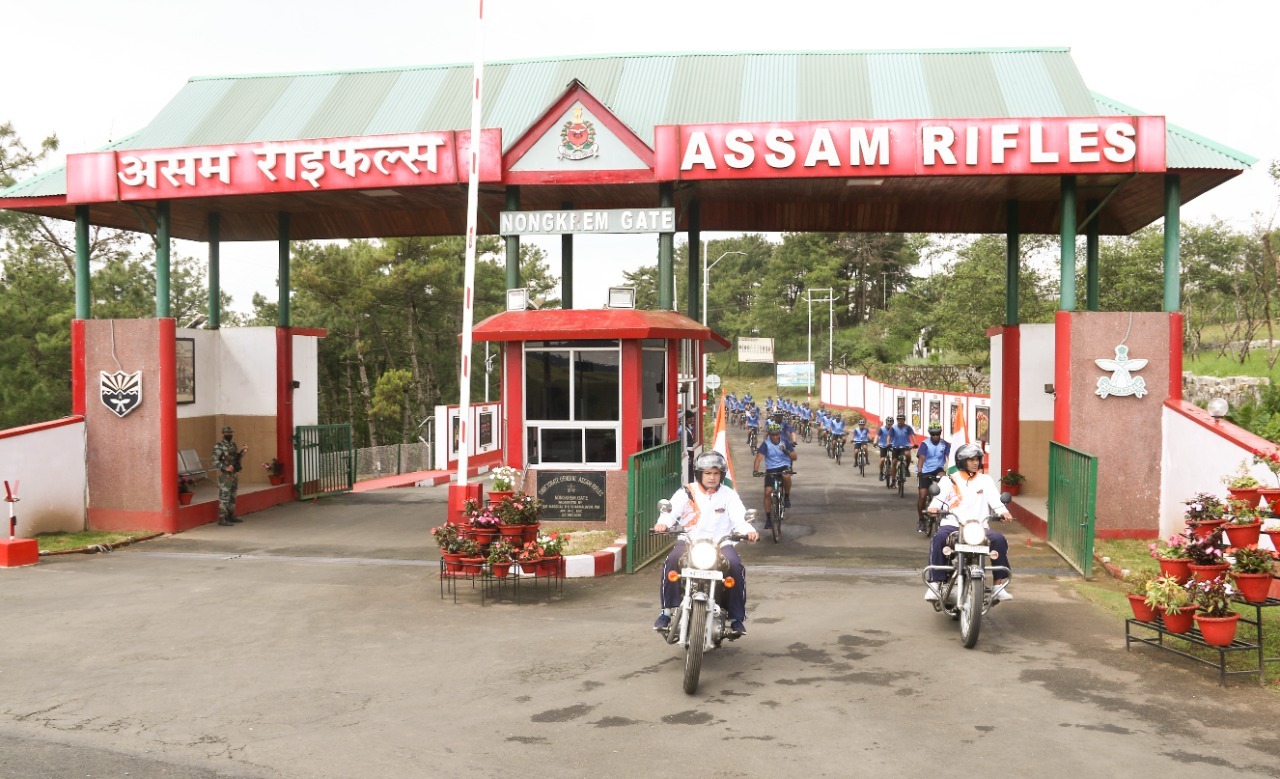 Assam Rifles cycle rally from Shillong to Delhi