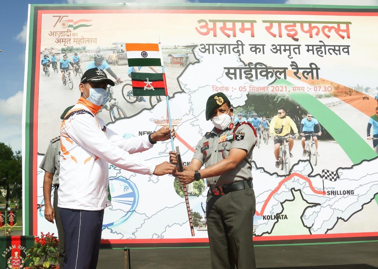 Assam Rifles cycle rally from Shillong to Delhi