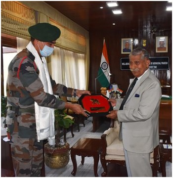 lft general dinesh singh rana met arunachal governor and cm