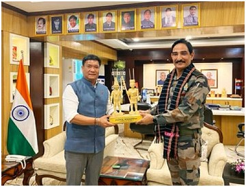 lft general dinesh singh rana met arunachal governor and cm