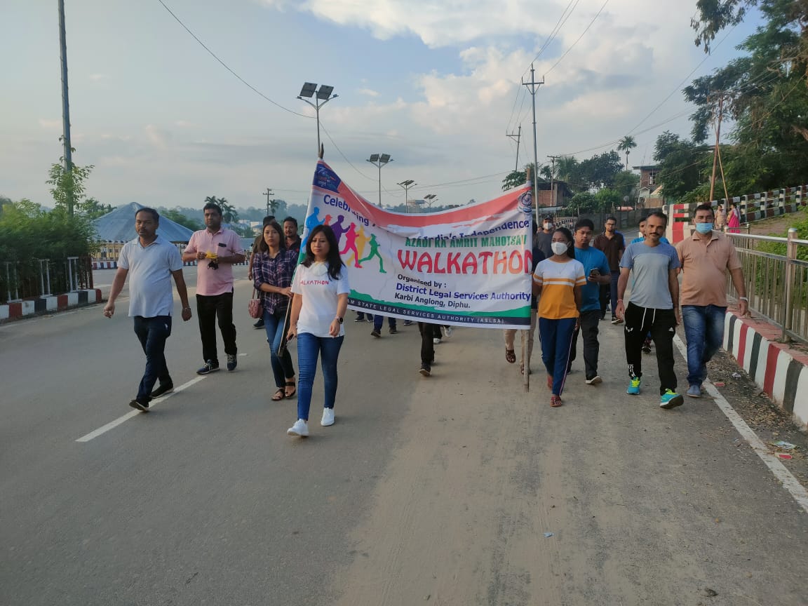 WALKATHON in Diphu arranged by DLSA