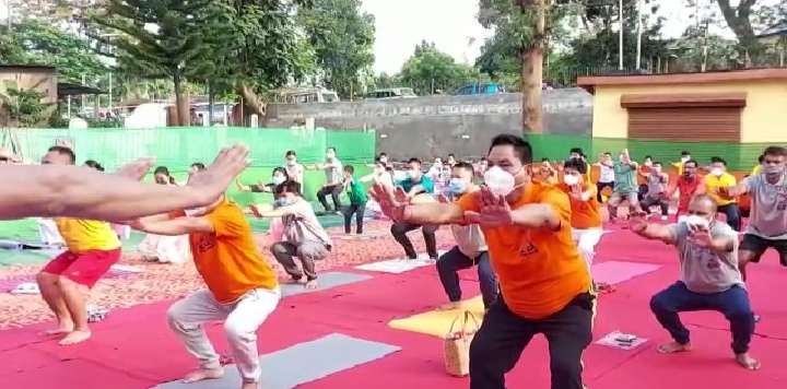 INTERNATIONAL YOGA DAY CELEBRATE AT DIFFERENT PART OF STATE