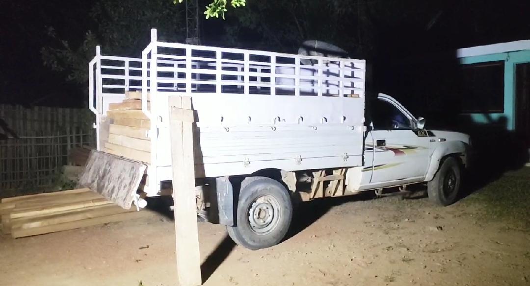 ILLIGAL TIMBER SEIZED AT BOKOLIAGHAT