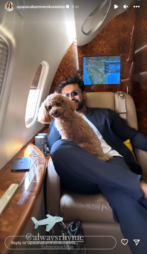 Ram Charan jets off to Dubai with wife Upasana Konidela