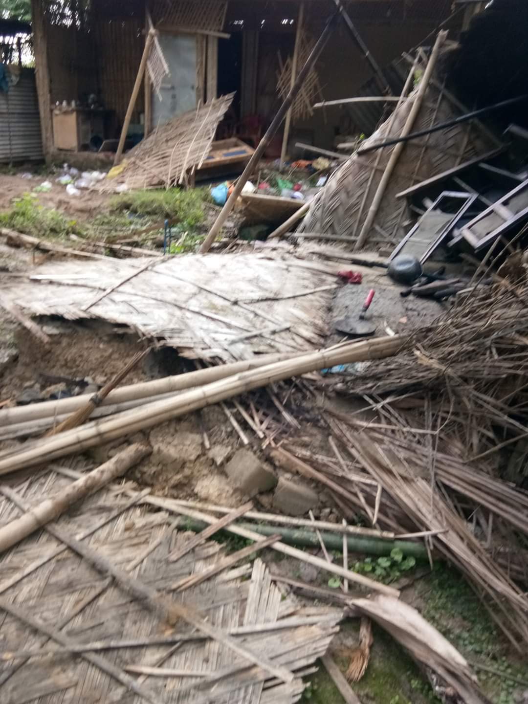 wild elephant destroy houses at bokajan area