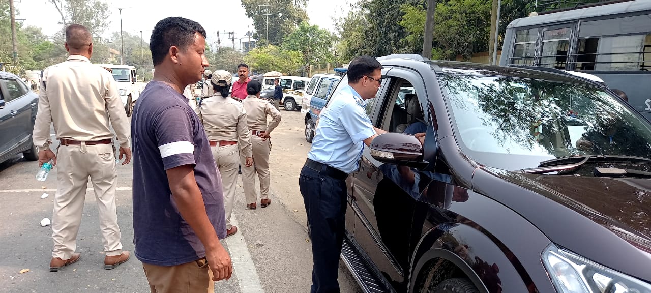 Transport department operation in Guwahati