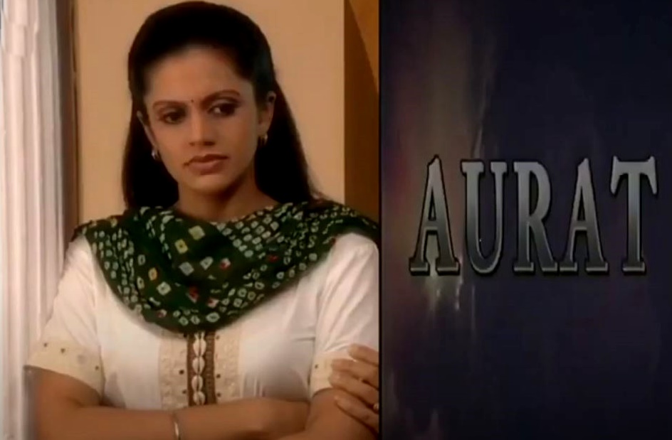 Mandira Bedi as Pragati from BR Chopra's production Aurat