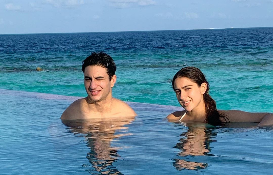 Sara Ali Khan, brother Ibrahim give sibling goals