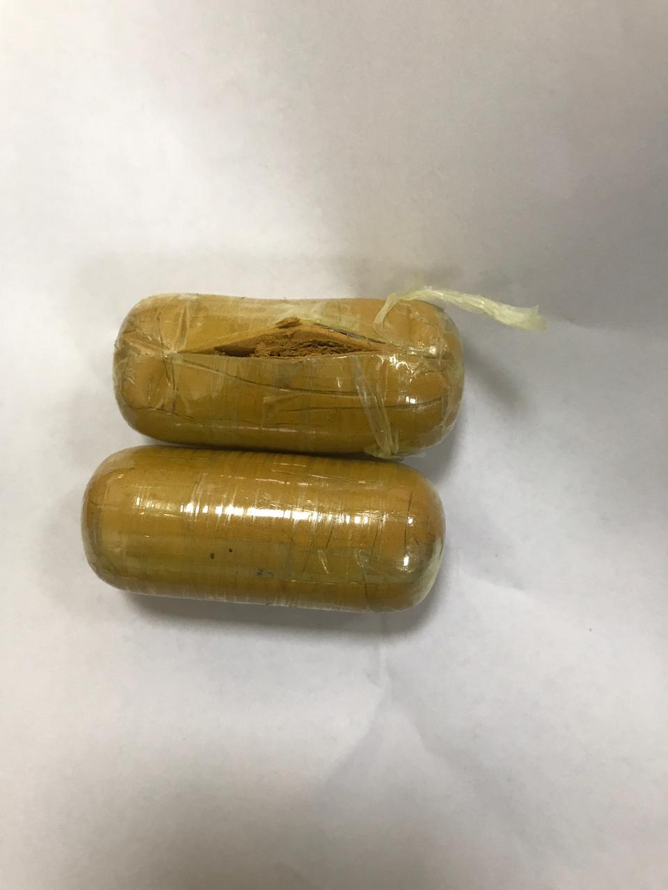 two gold capsules recovered from anus at Amritsar airport