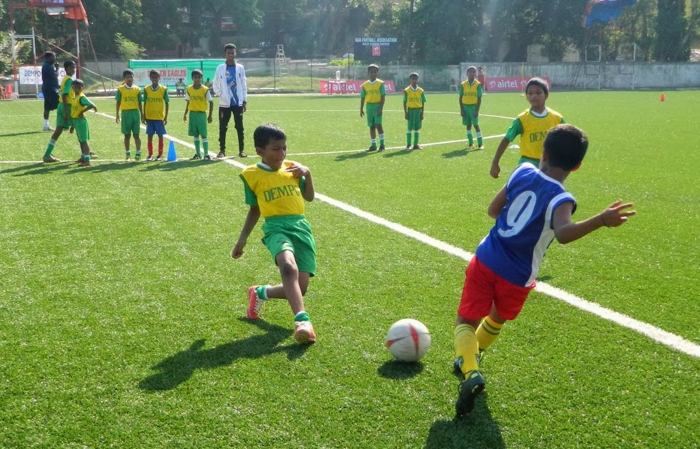 U-6 and U-12 footballers participate in this league.