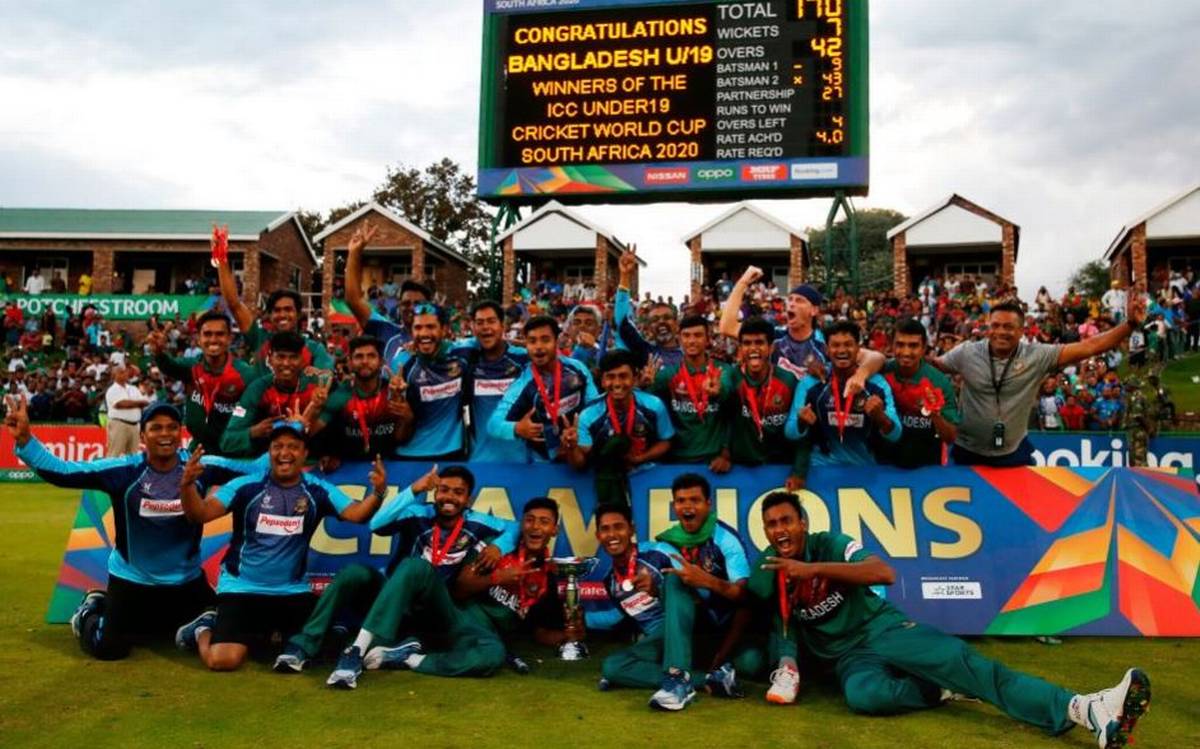 Bangladesh team win 2020 U19 World Cup