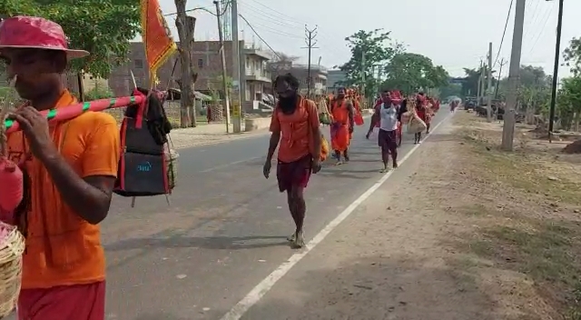 kanwar yatra from bhagalpur to Deoghar