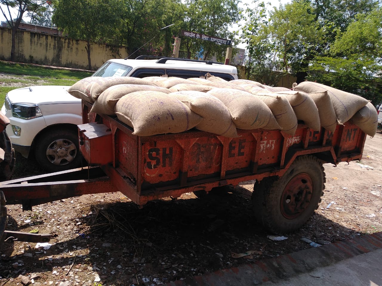 grain seized in buxar