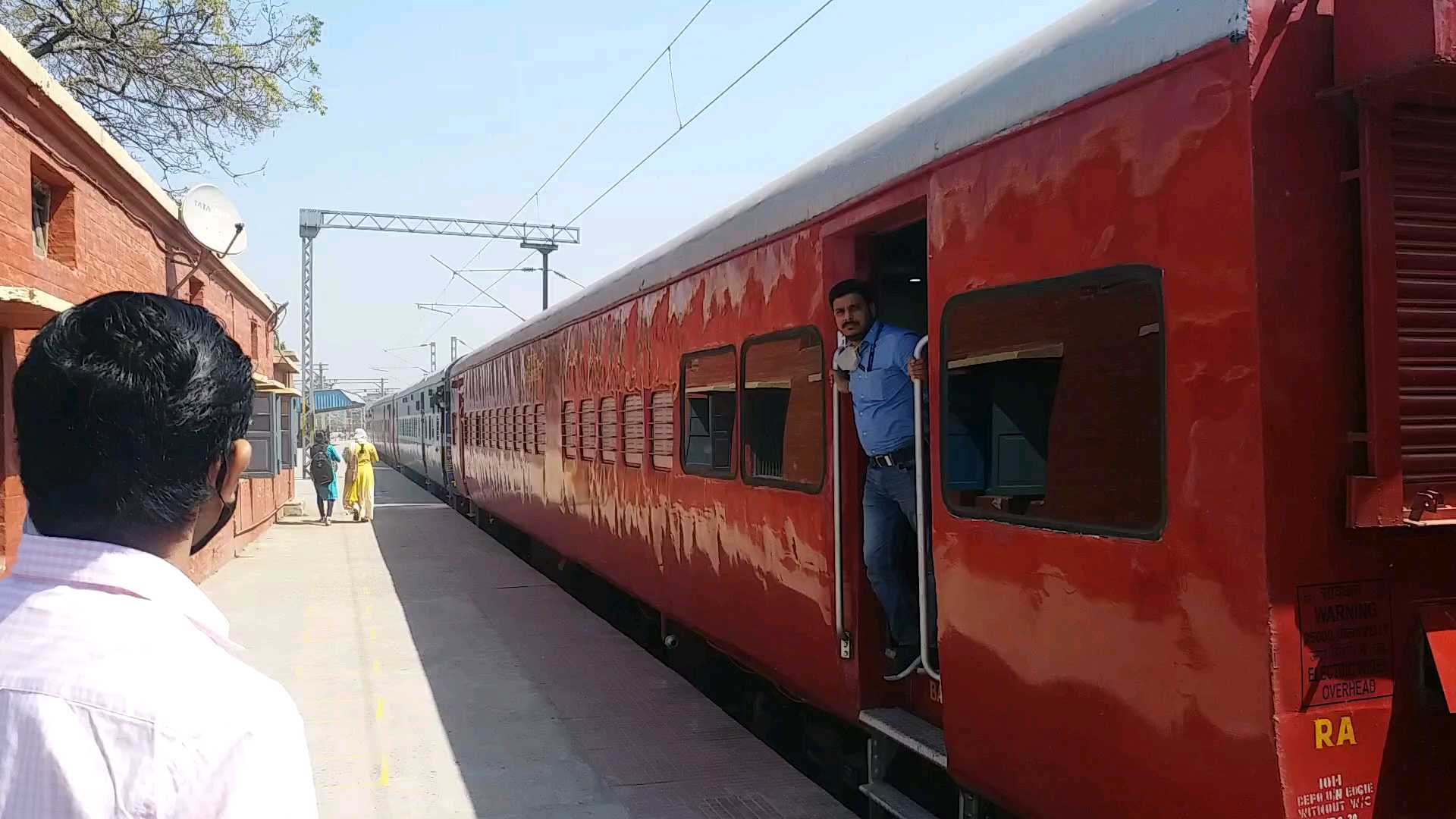 Railway General Manager LC Trivedi arrived