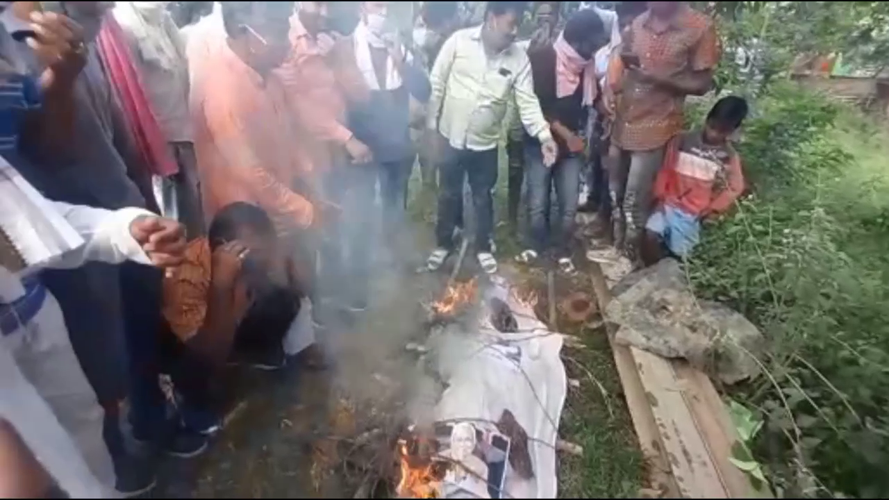 JAP workers protest against CM nitish kumar regarding pappu yadav arresting