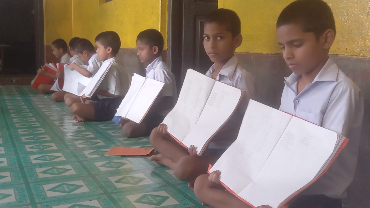 Students of a school have same handwriting in Gaya Bihar