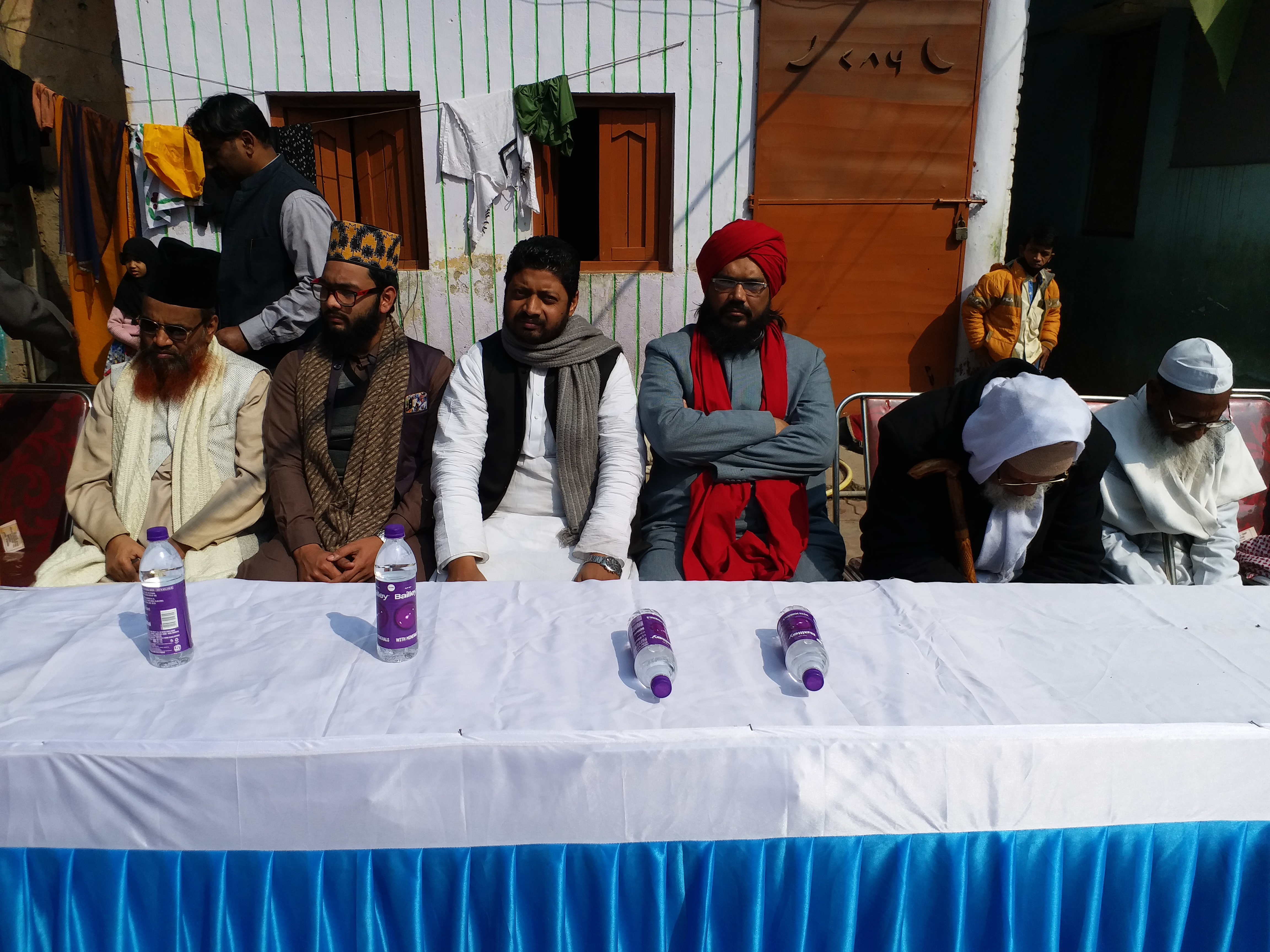 Foundation stone of a charitable hospital and madrassa building on waqf land in gaya